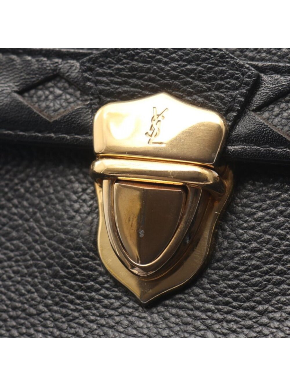 Saint Laurent Yves Handbag 2-Way Black Leather - Picture 5 of 7